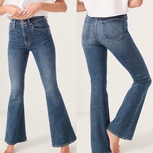 A&F ultra high rise flare jeans
